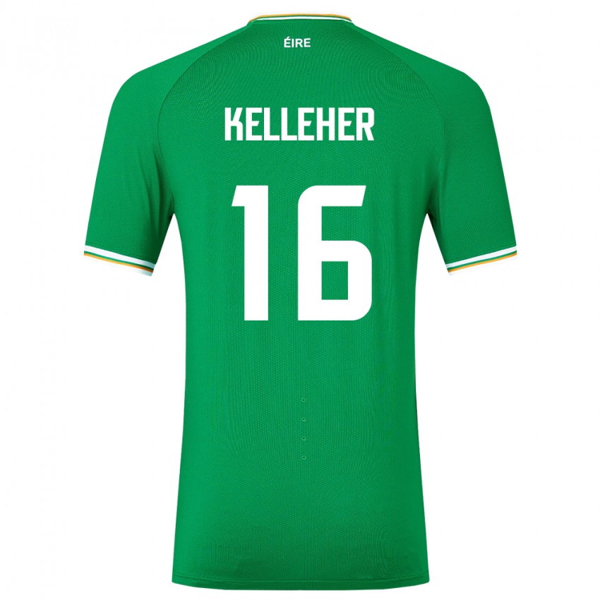 Heren Ierland Caoimhín Kelleher #16 Groente Thuisshirt Thuistenue 24-26 T-Shirt België
