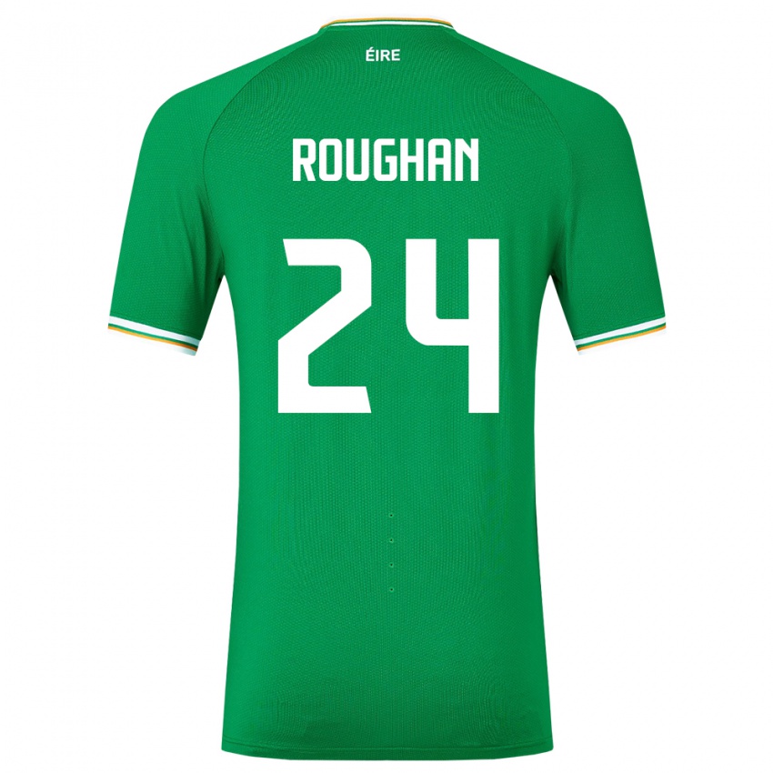 Heren Ierland Sean Roughan #24 Groente Thuisshirt Thuistenue 24-26 T-Shirt België