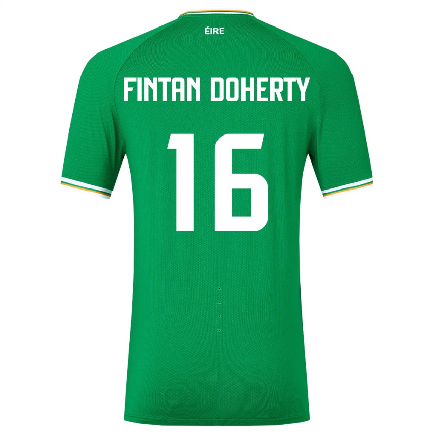 Heren Ierland Fintan Doherty #16 Groente Thuisshirt Thuistenue 24-26 T-Shirt België