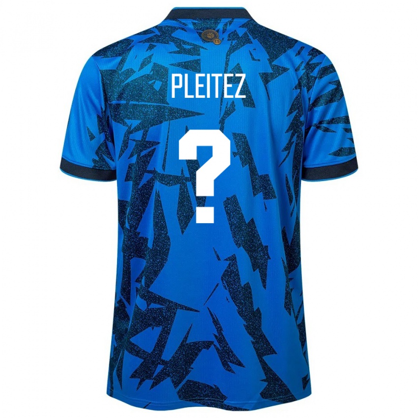 Heren El Salvador Óscar Pleitez #0 Blauw Thuisshirt Thuistenue 24-26 T-Shirt België