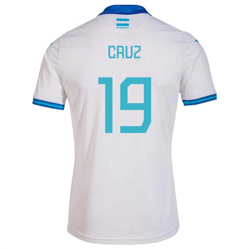 Heren Honduras Russel Cruz #19 Wit Thuisshirt Thuistenue 24-26 T-Shirt België