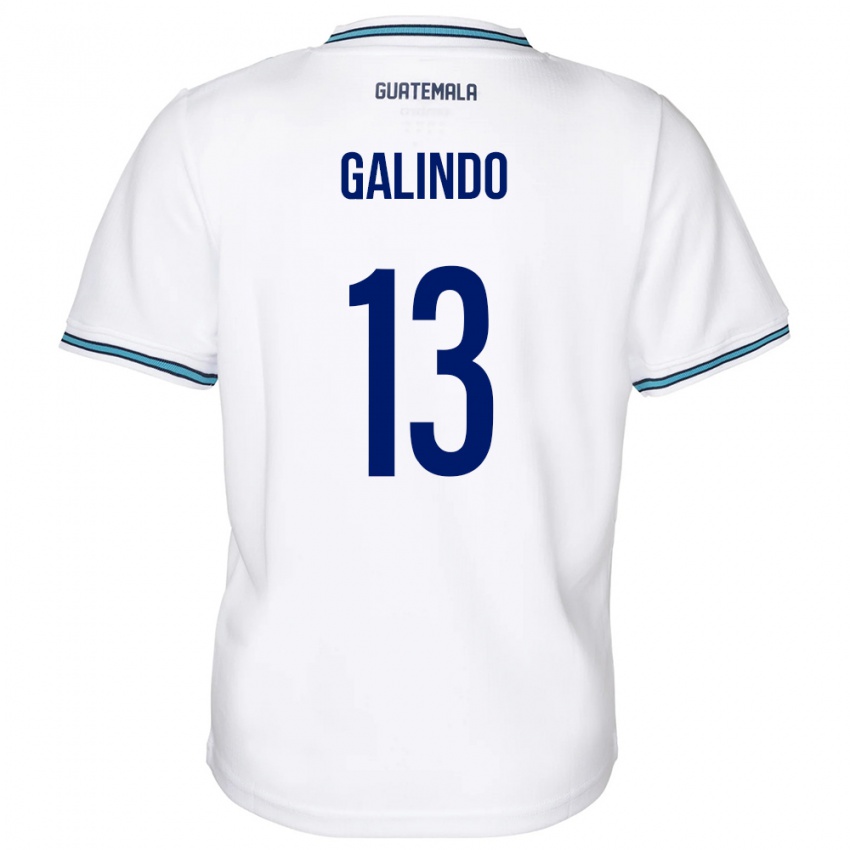 Heren Guatemala Alejandro Galindo #13 Wit Thuisshirt Thuistenue 24-26 T-Shirt België