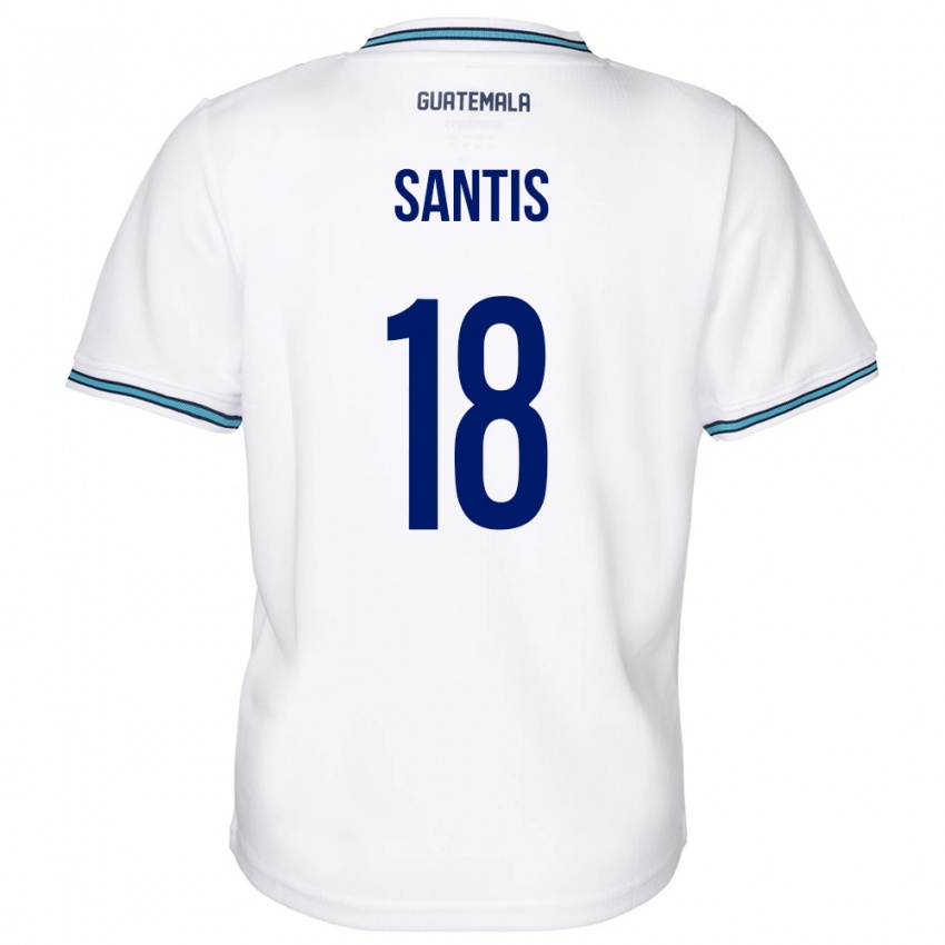Heren Guatemala Óscar Santis #18 Wit Thuisshirt Thuistenue 24-26 T-Shirt België