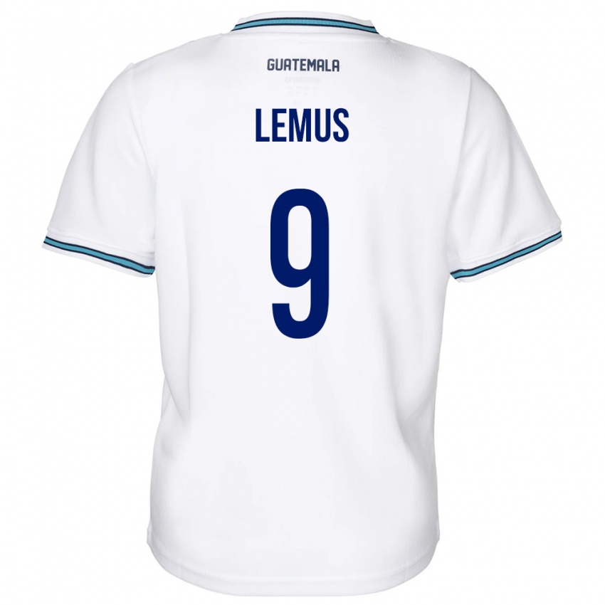 Heren Guatemala Erick Lemus #9 Wit Thuisshirt Thuistenue 24-26 T-Shirt België