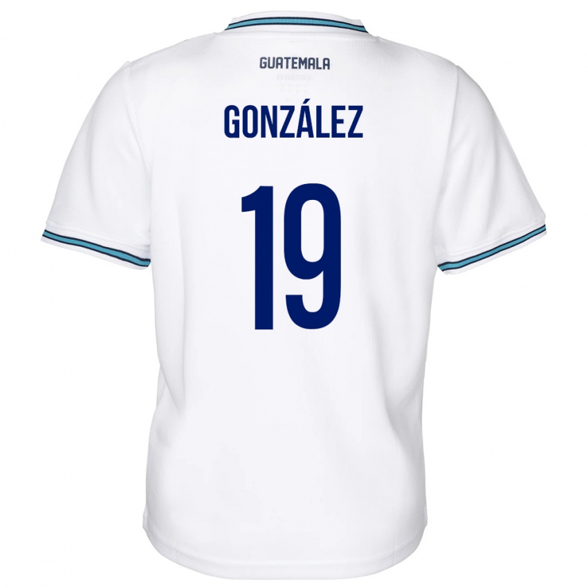 Heren Guatemala Karen González #19 Wit Thuisshirt Thuistenue 24-26 T-Shirt België