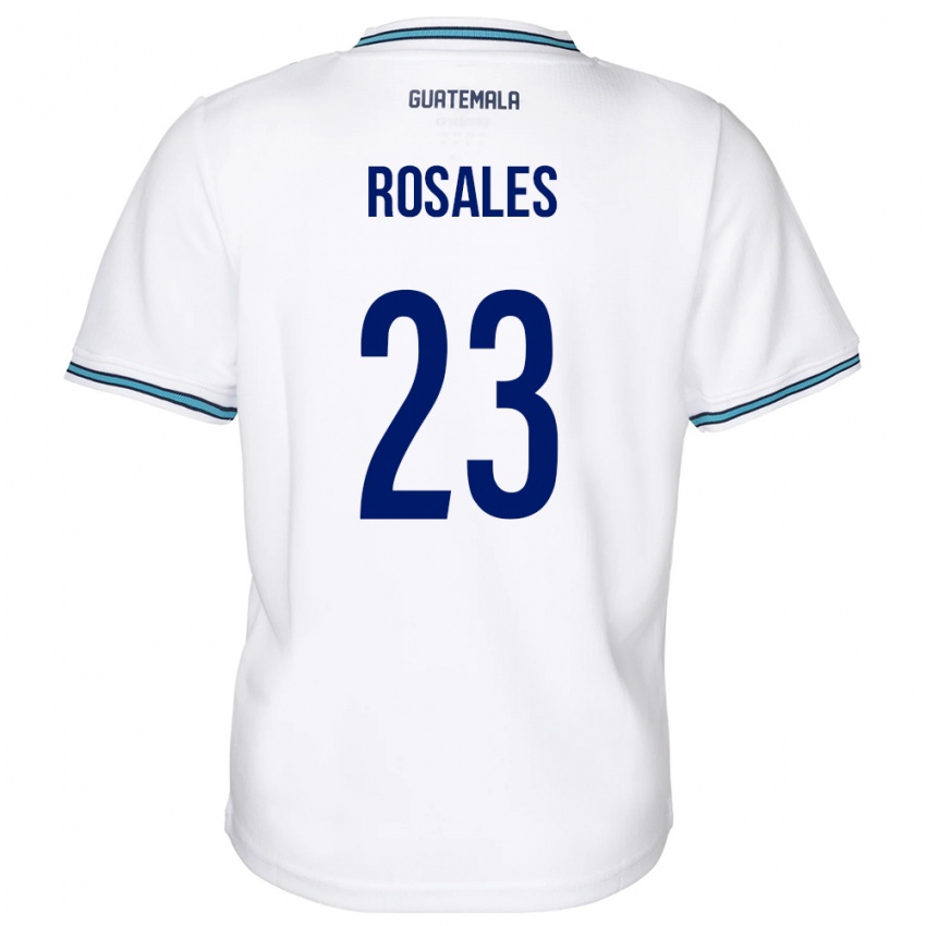 Heren Guatemala Yareni Rosales #23 Wit Thuisshirt Thuistenue 24-26 T-Shirt België