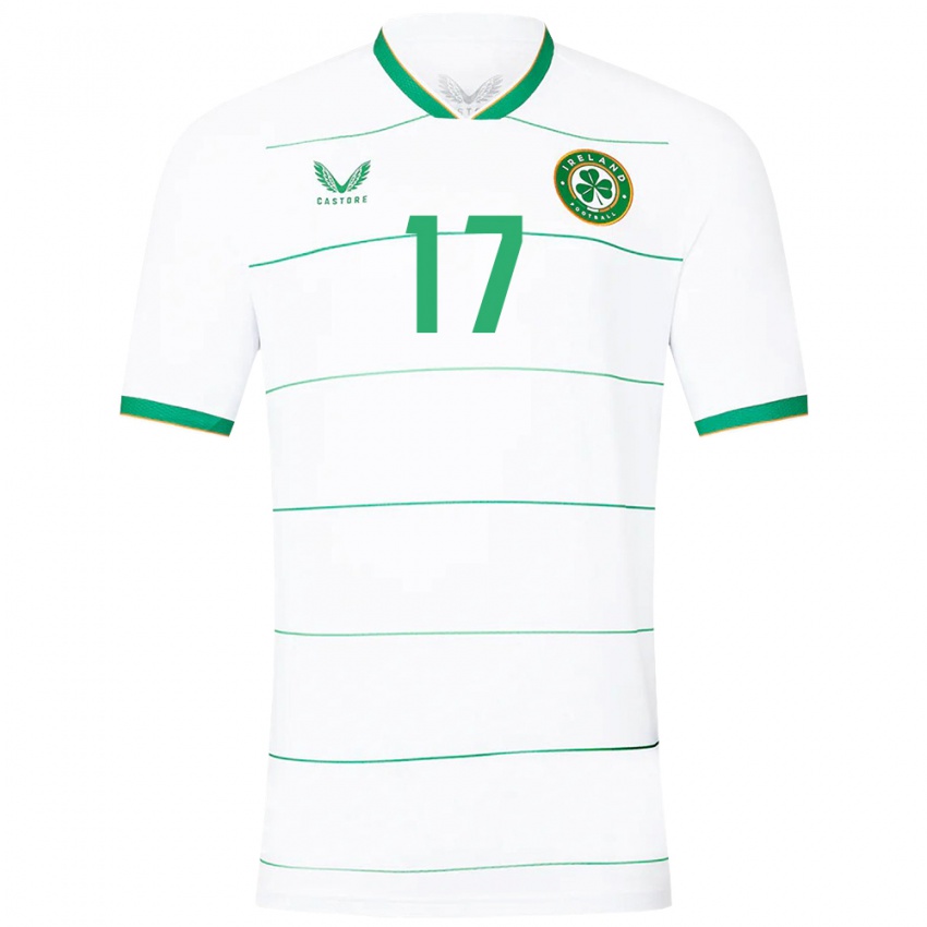 Heren Ierland Darius Lipsiuc #17 Wit Uitshirt Uittenue 24-26 T-Shirt België