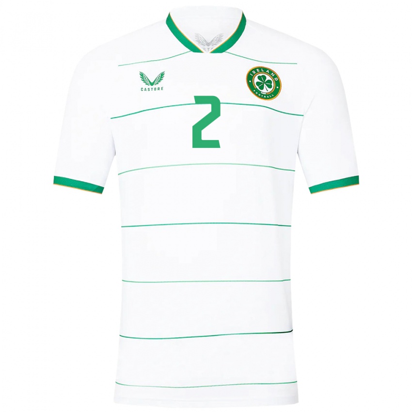 Heren Ierland James Abankwah #2 Wit Uitshirt Uittenue 24-26 T-Shirt België