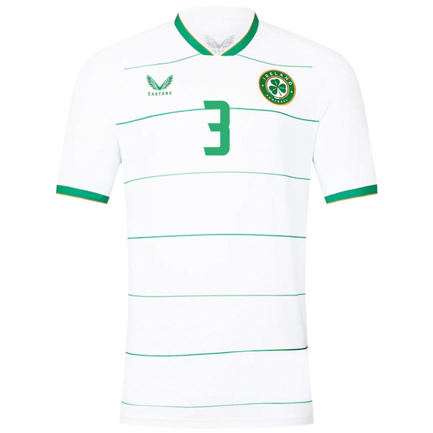 Heren Ierland Ryan Manning #3 Wit Uitshirt Uittenue 24-26 T-Shirt België