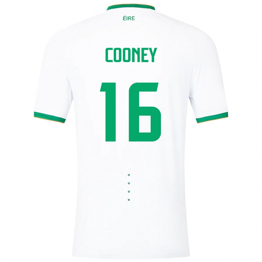 Heren Ierland Oisin Cooney #16 Wit Uitshirt Uittenue 24-26 T-Shirt België