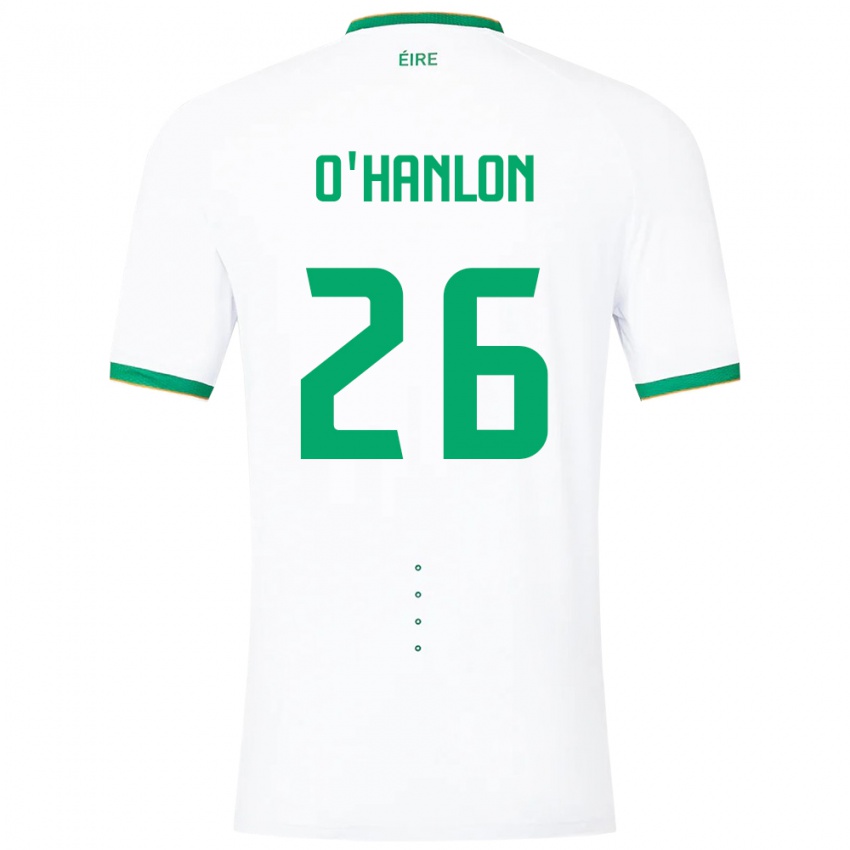 Heren Ierland Tara O'hanlon #26 Wit Uitshirt Uittenue 24-26 T-Shirt België