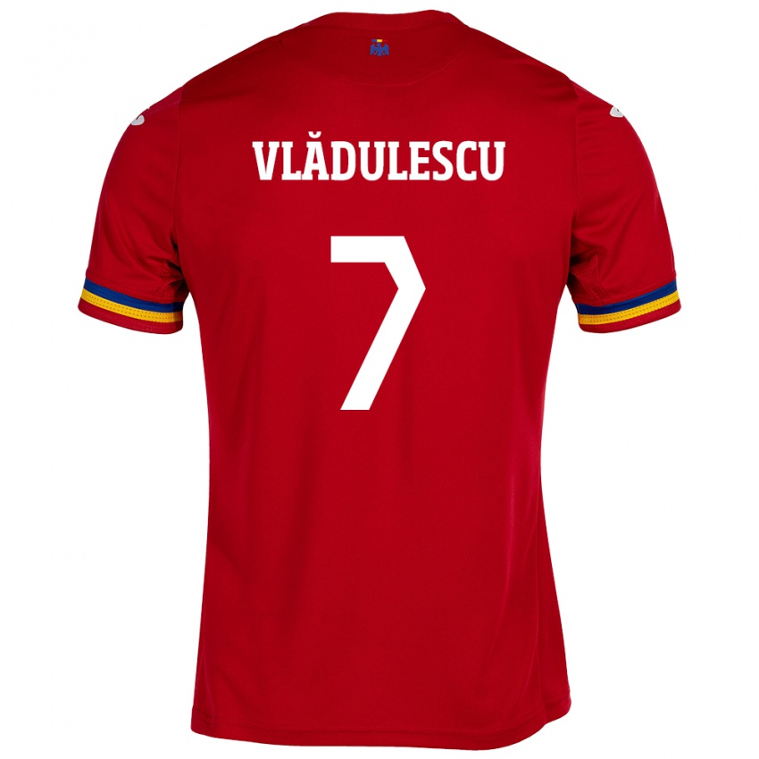 Homme Maillot Roumanie Ana Maria Vlădulescu #7 Rouge Tenues Extérieur 24-26 T-Shirt Belgique