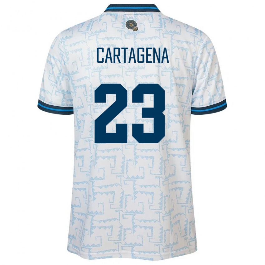 Heren El Salvador Melvin Cartagena #23 Wit Uitshirt Uittenue 24-26 T-Shirt België