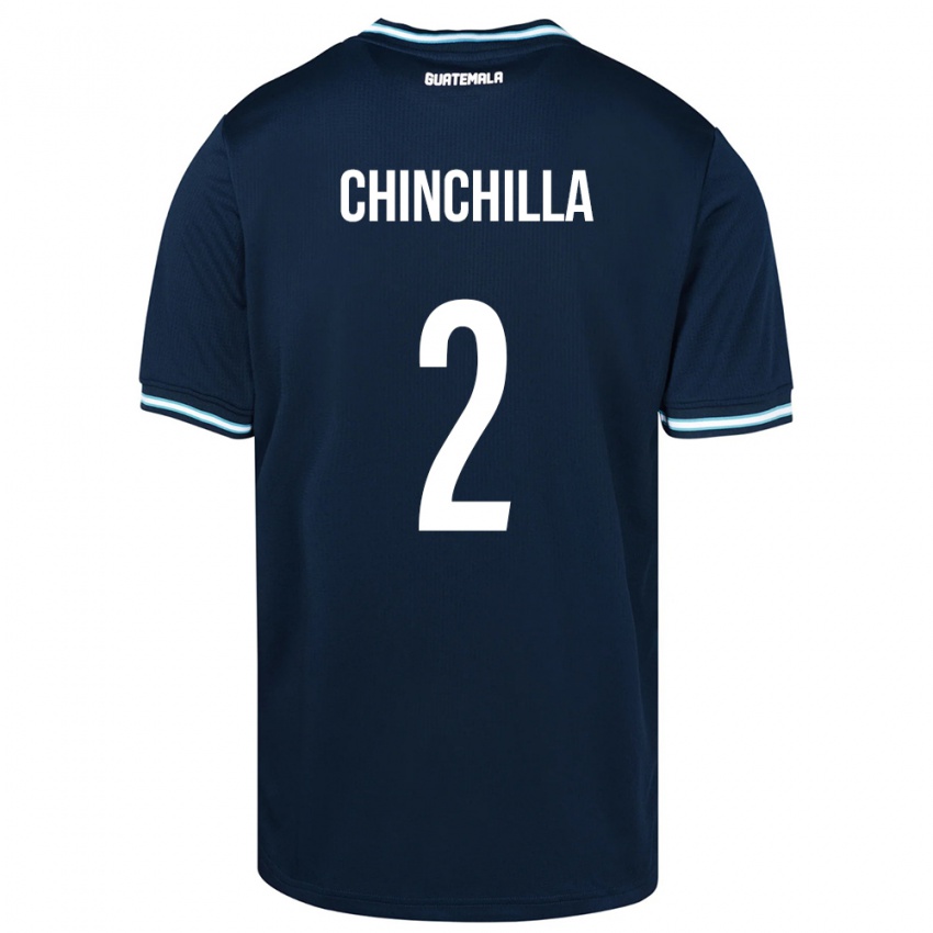 Heren Guatemala Nicolás Chinchilla #2 Blauw Uitshirt Uittenue 24-26 T-Shirt België