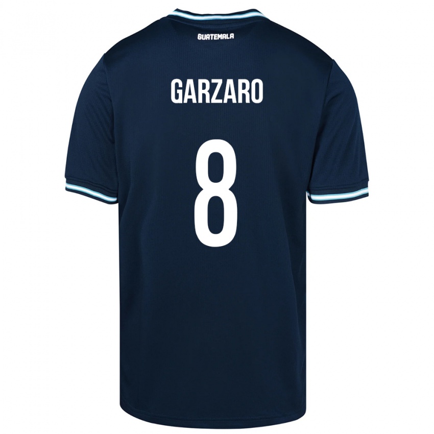 Heren Guatemala Santiago Garzaro #8 Blauw Uitshirt Uittenue 24-26 T-Shirt België