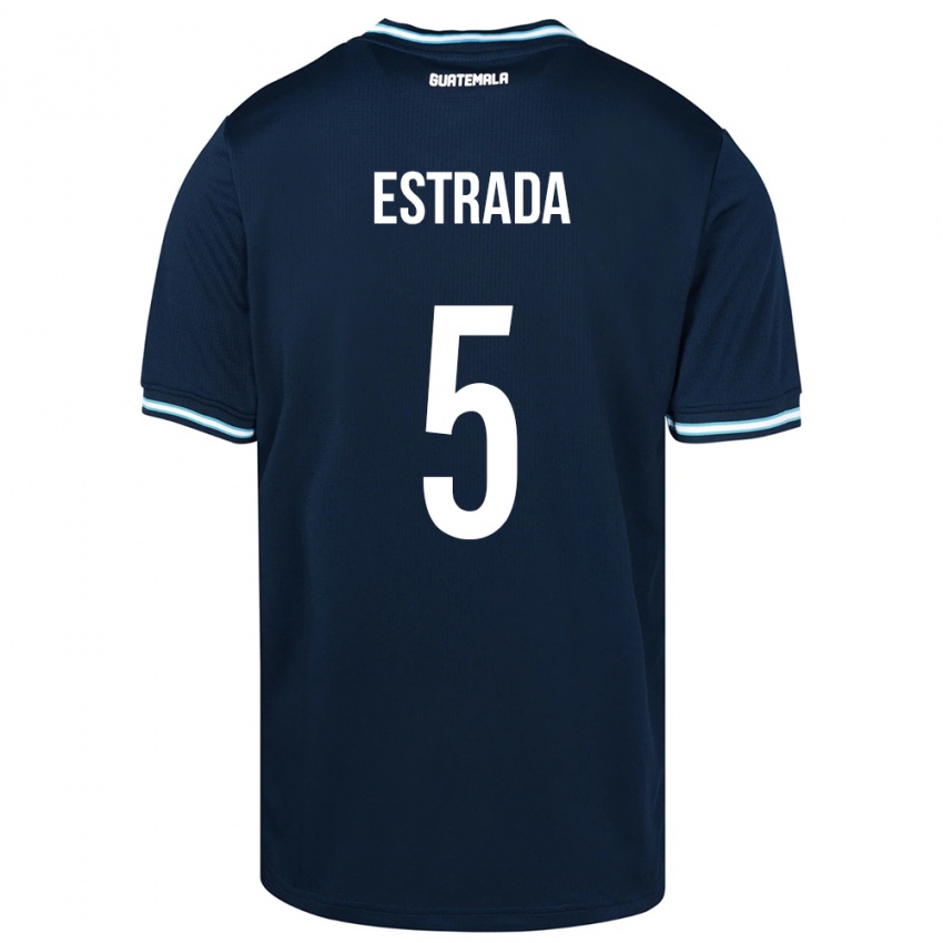 Heren Guatemala Elizabeth Estrada #5 Blauw Uitshirt Uittenue 24-26 T-Shirt België