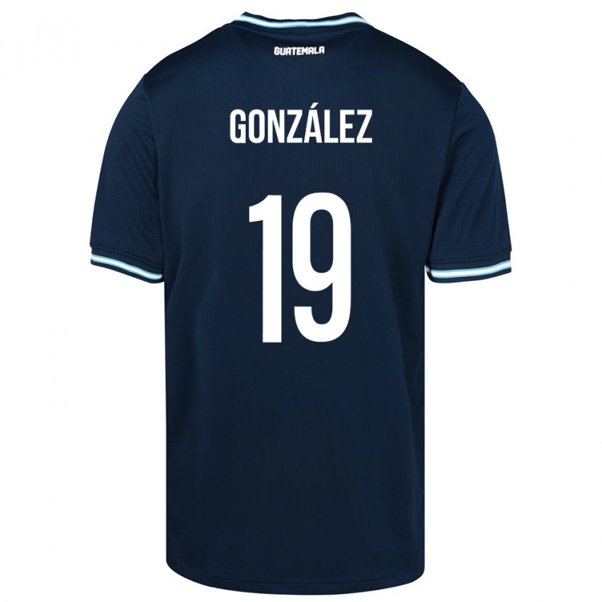 Heren Guatemala Karen González #19 Blauw Uitshirt Uittenue 24-26 T-Shirt België