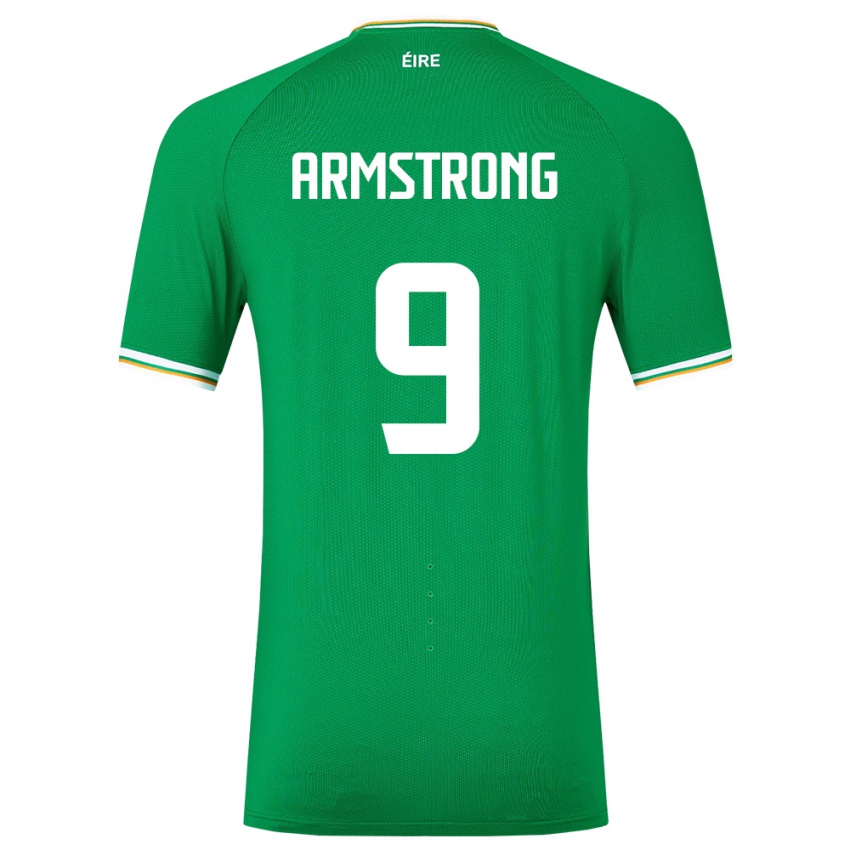 Dames Ierland Sinclair Armstrong #9 Groente Thuisshirt Thuistenue 24-26 T-Shirt België
