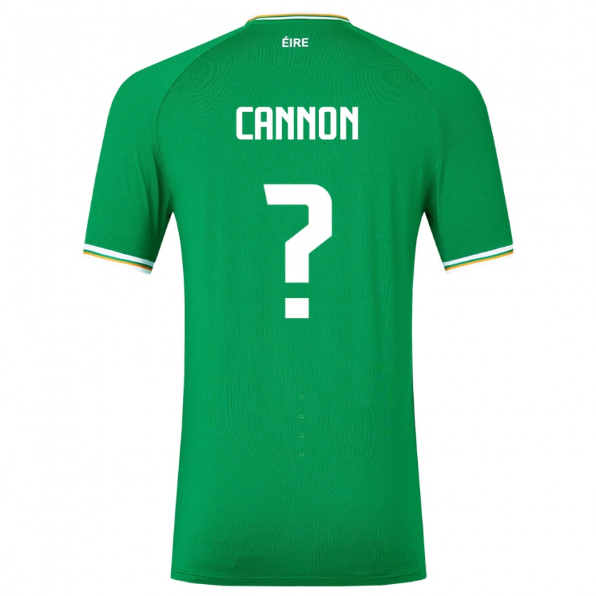 Femme Maillot Irlande Thomas Cannon #0 Vert Tenues Domicile 24-26 T-Shirt Belgique