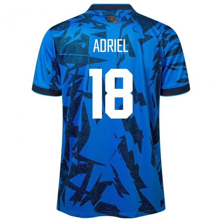 Dames El Salvador Adriel Martínez #18 Blauw Thuisshirt Thuistenue 24-26 T-Shirt België