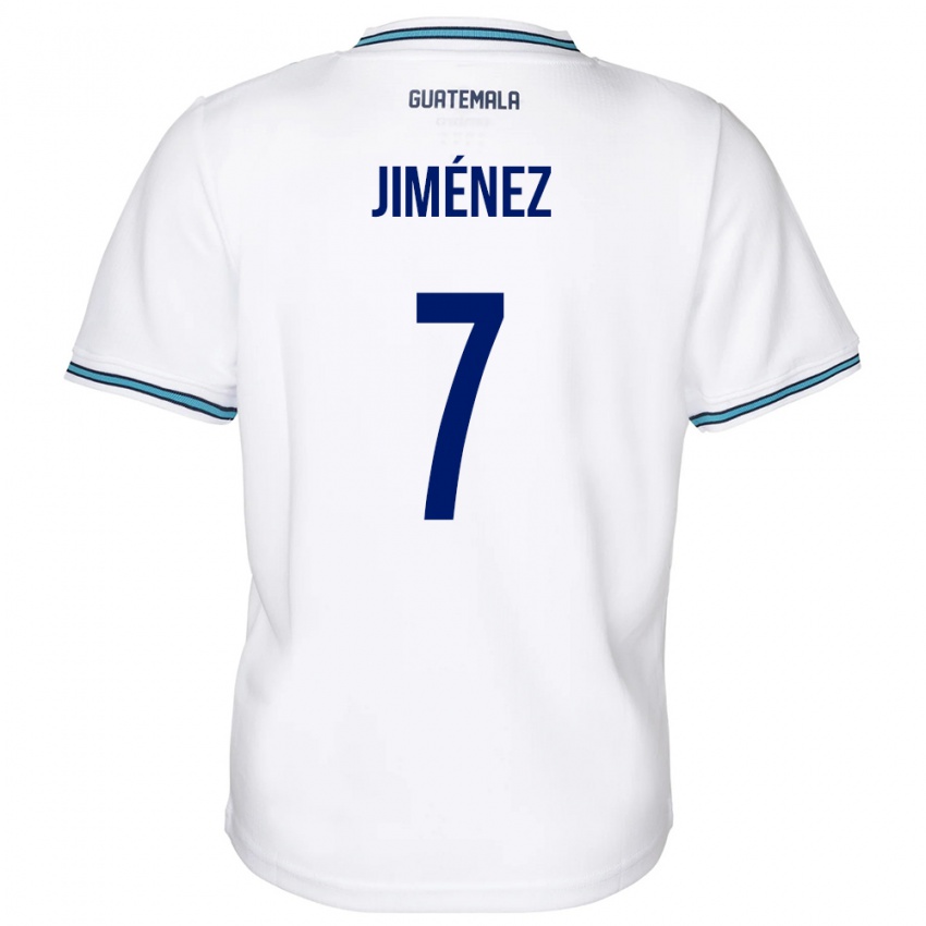 Dames Guatemala Cristian Jiménez #7 Wit Thuisshirt Thuistenue 24-26 T-Shirt België