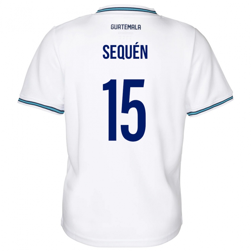 Dames Guatemala Marlon Sequén #15 Wit Thuisshirt Thuistenue 24-26 T-Shirt België