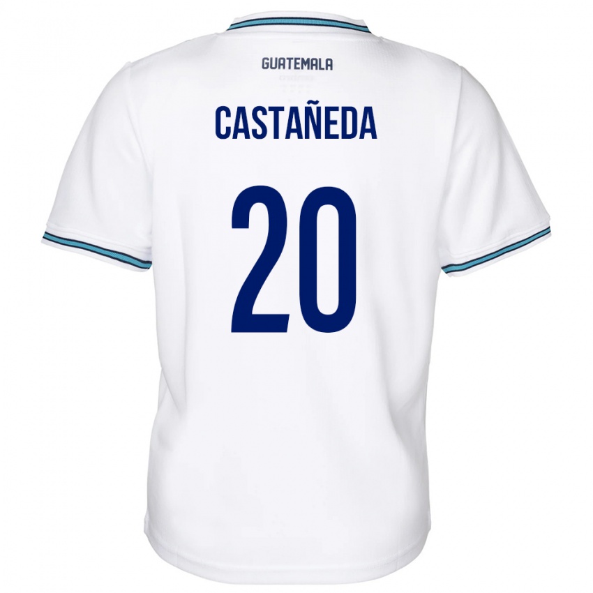 Dames Guatemala Brayam Castañeda #20 Wit Thuisshirt Thuistenue 24-26 T-Shirt België