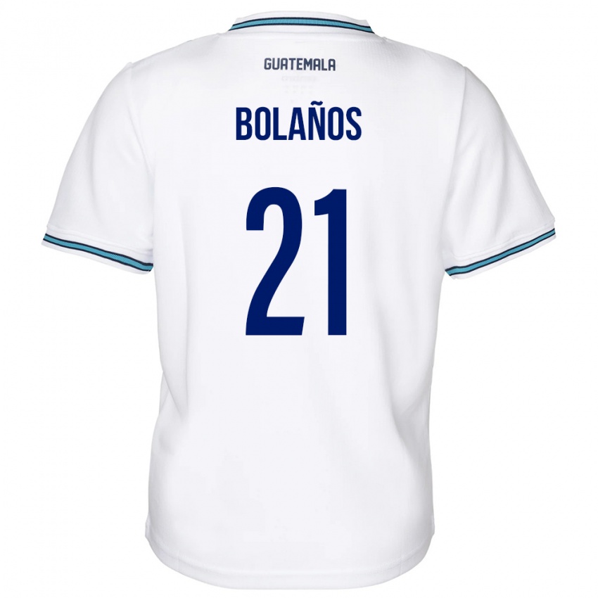 Dames Guatemala Diego Bolaños #21 Wit Thuisshirt Thuistenue 24-26 T-Shirt België