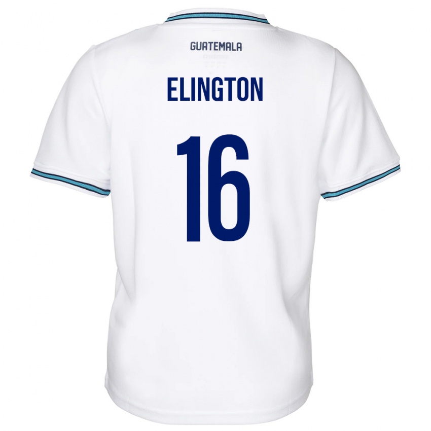 Dames Guatemala Elvi Elington #16 Wit Thuisshirt Thuistenue 24-26 T-Shirt België