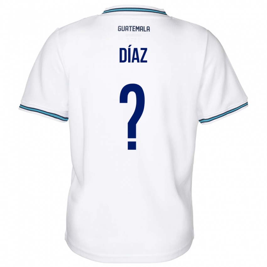 Dames Guatemala Hendryck Díaz #0 Wit Thuisshirt Thuistenue 24-26 T-Shirt België