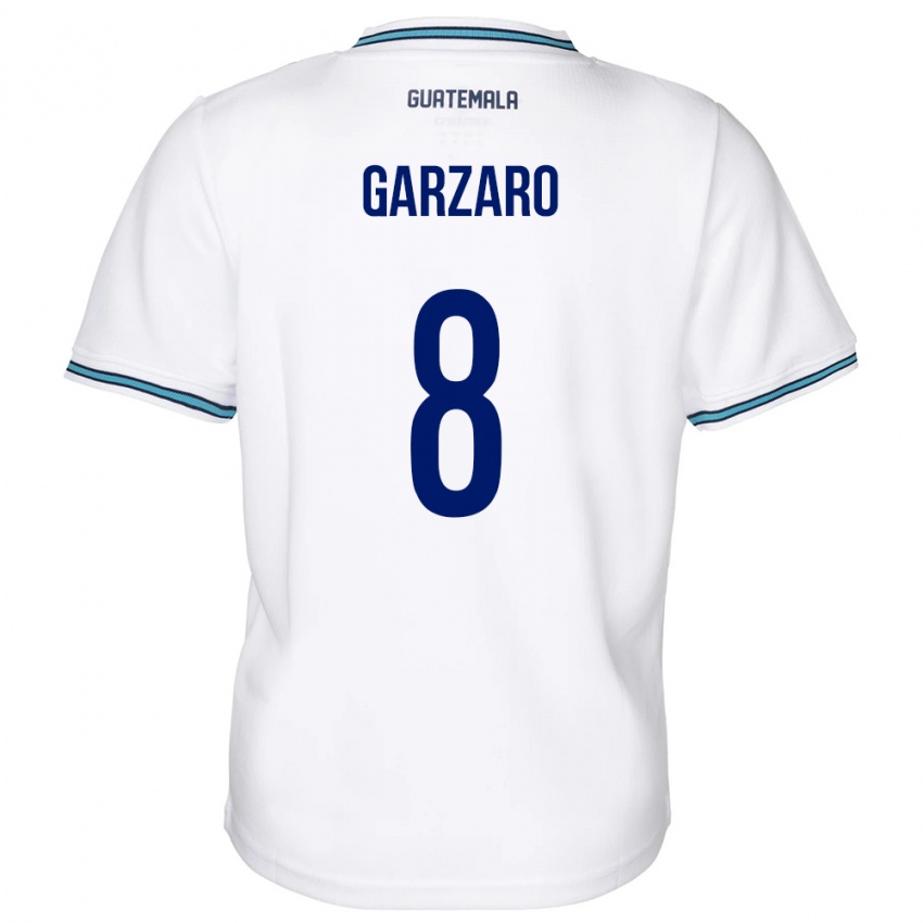 Dames Guatemala Santiago Garzaro #8 Wit Thuisshirt Thuistenue 24-26 T-Shirt België