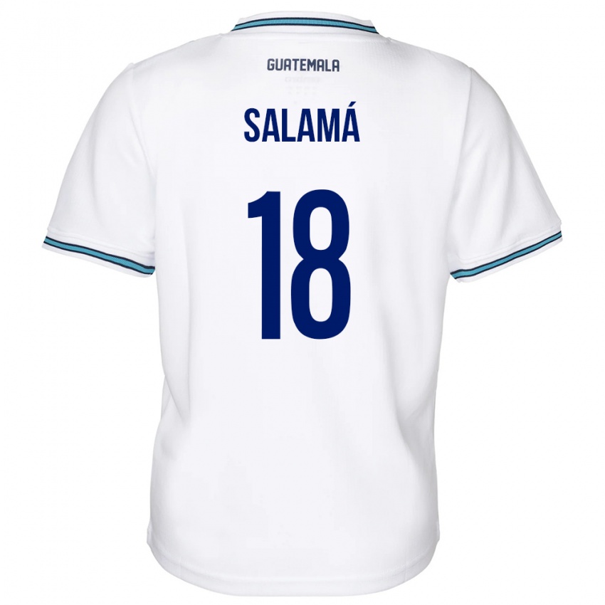 Dames Guatemala Anthony Salamá #18 Wit Thuisshirt Thuistenue 24-26 T-Shirt België