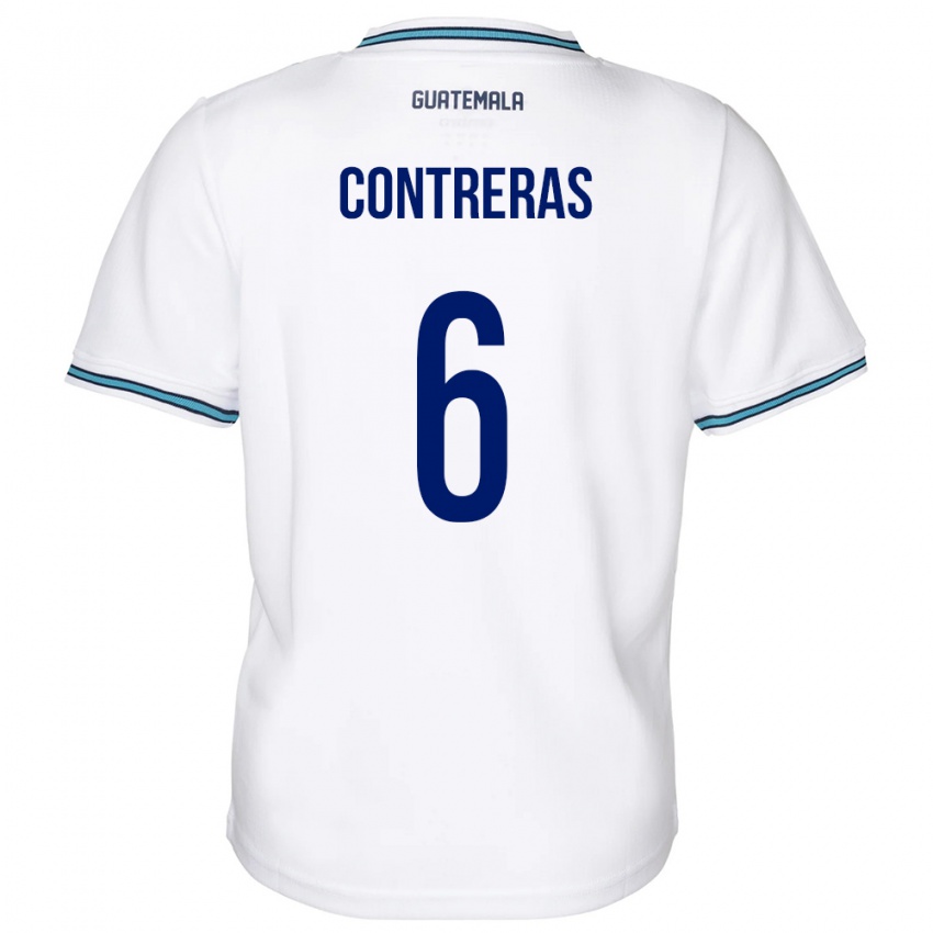 Dames Guatemala María Contreras #6 Wit Thuisshirt Thuistenue 24-26 T-Shirt België