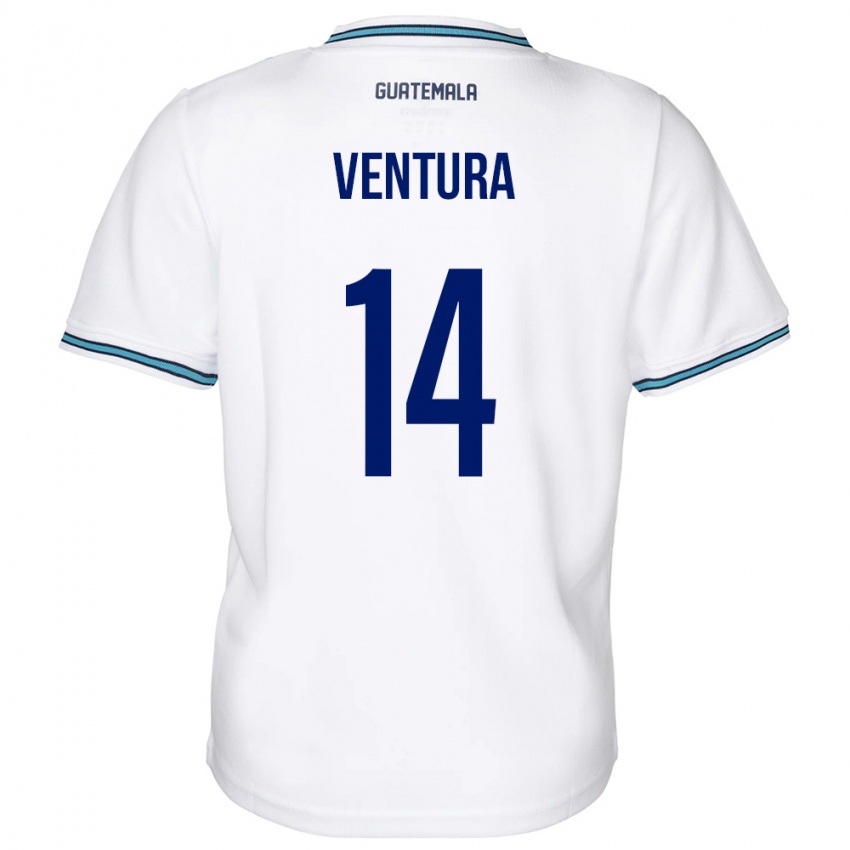 Dames Guatemala Madelyn Ventura #14 Wit Thuisshirt Thuistenue 24-26 T-Shirt België