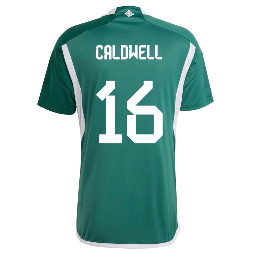 Dames Noord-Ierland Nadene Caldwell #16 Groente Thuisshirt Thuistenue 24-26 T-Shirt België