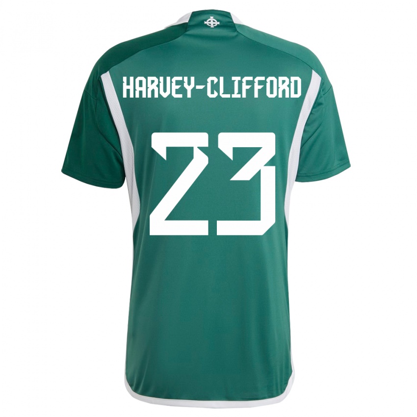 Dames Noord-Ierland Maddy Harvey-Clifford #23 Groente Thuisshirt Thuistenue 24-26 T-Shirt België