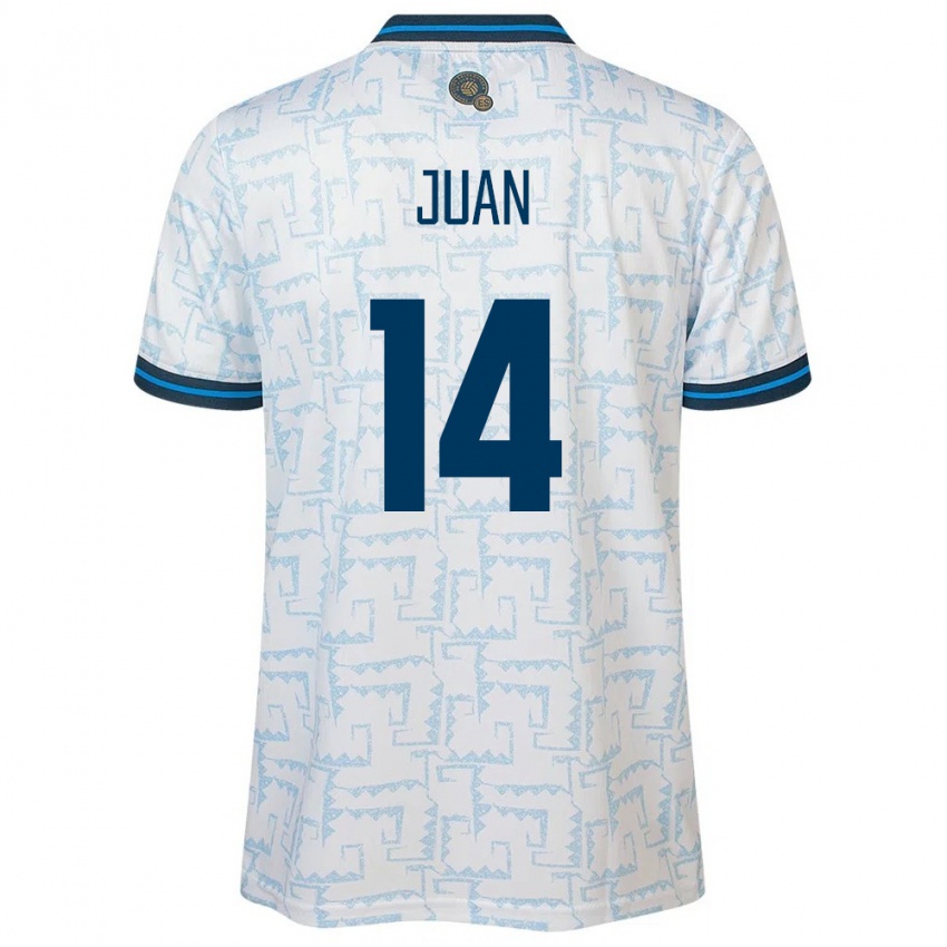 Dames El Salvador Juan Sánchez #14 Wit Uitshirt Uittenue 24-26 T-Shirt België