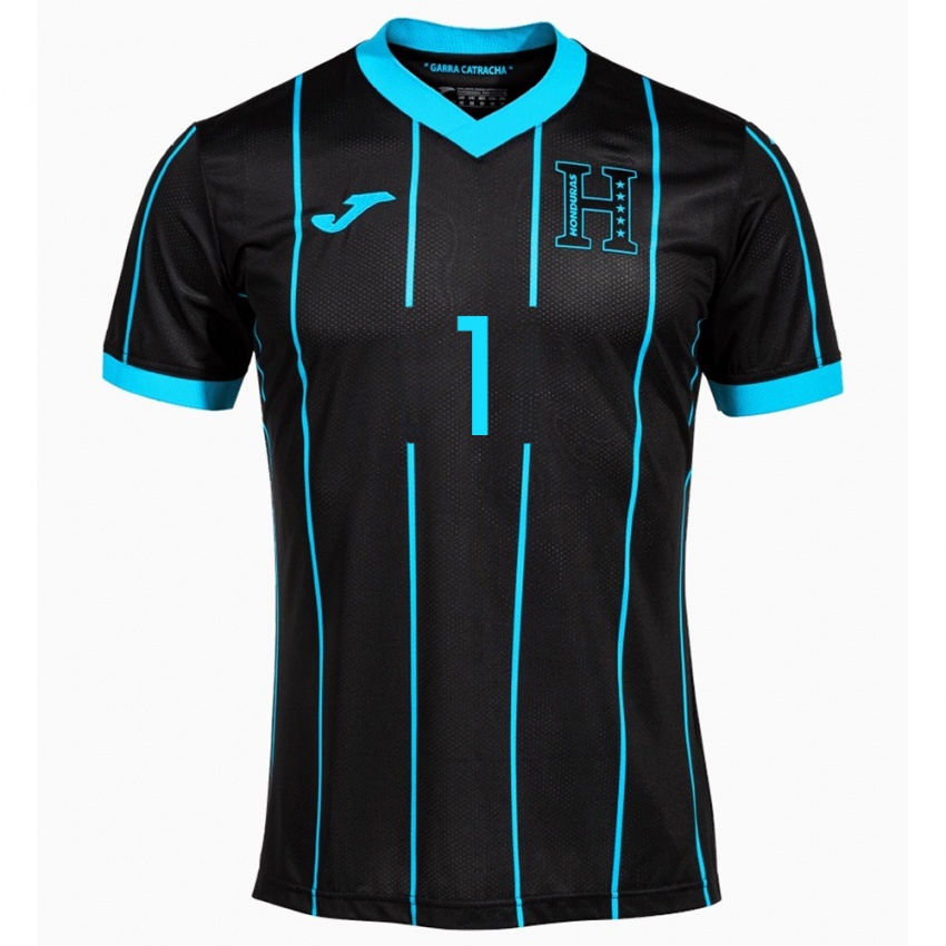 Femme Maillot Honduras Harold Fonseca #1 Noir Tenues Extérieur 24-26 T-Shirt Belgique