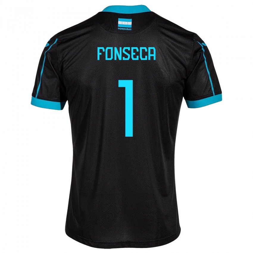 Femme Maillot Honduras Harold Fonseca #1 Noir Tenues Extérieur 24-26 T-Shirt Belgique