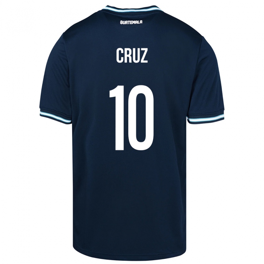 Dames Guatemala Axel De La Cruz #10 Blauw Uitshirt Uittenue 24-26 T-Shirt België