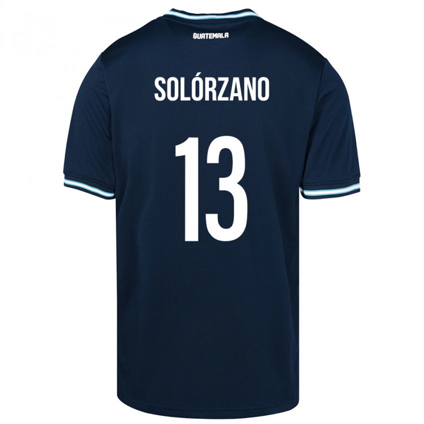 Dames Guatemala Aisha Solórzano #13 Blauw Uitshirt Uittenue 24-26 T-Shirt België