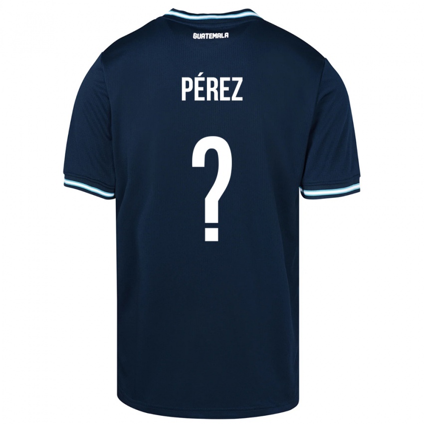Dames Guatemala Mary Pérez #0 Blauw Uitshirt Uittenue 24-26 T-Shirt België