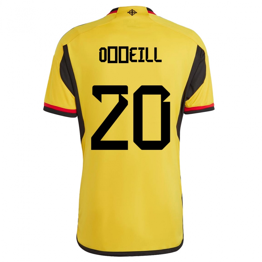 Dames Noord-Ierland Ceadach O’neill #20 Wit Uitshirt Uittenue 24-26 T-Shirt België