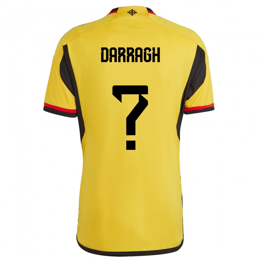 Dames Noord-Ierland Darragh Mccann #0 Wit Uitshirt Uittenue 24-26 T-Shirt België