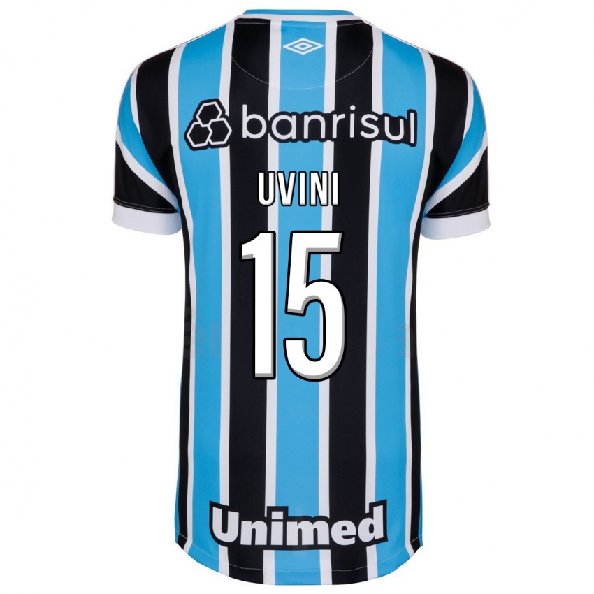 Kinderen Bruno Uvini #15 Blauw Thuisshirt Thuistenue 2023/24 T-Shirt België