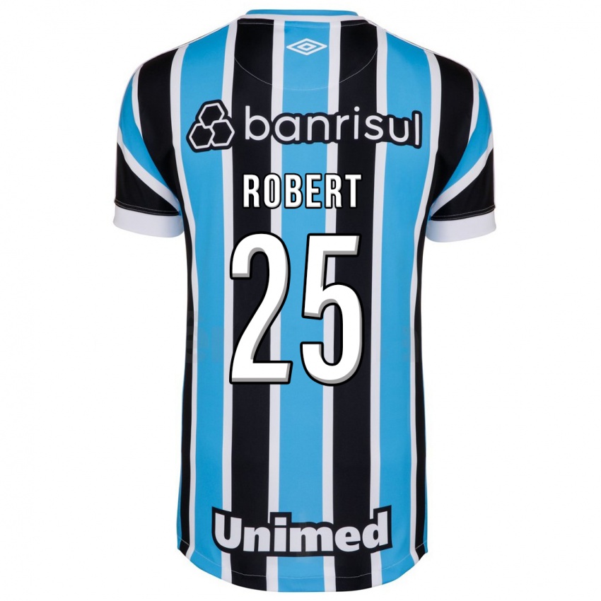 Kinder Jhonata Robert #25 Blau Heimtrikot Trikot 2023/24 T-Shirt Belgien