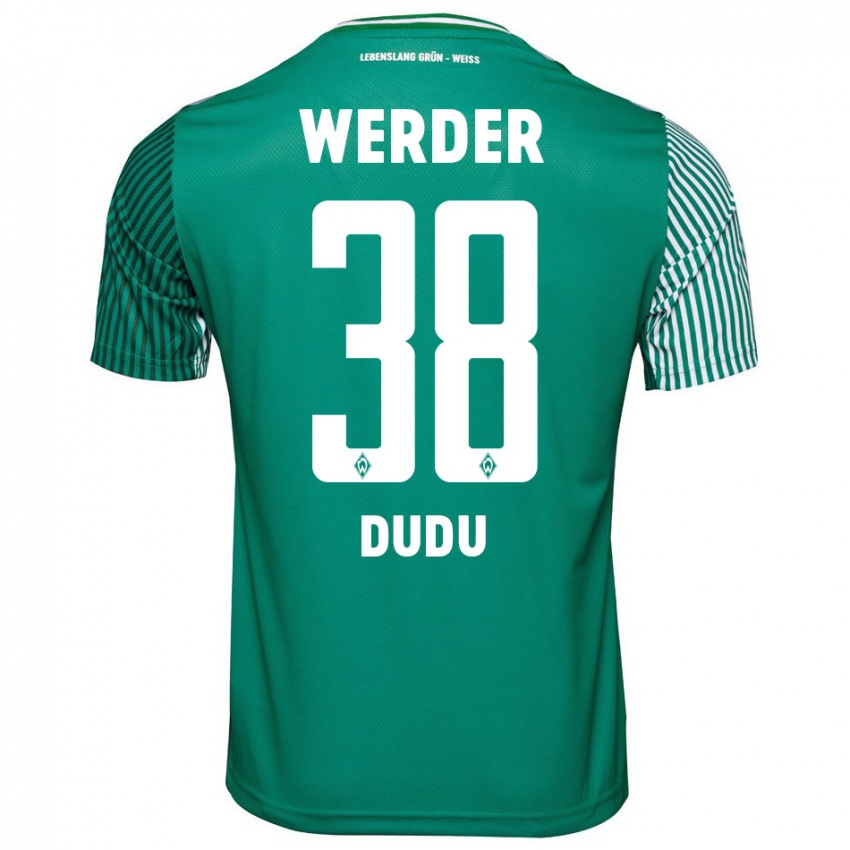 Kinderen Dudu #38 Groente Thuisshirt Thuistenue 2023/24 T-Shirt België