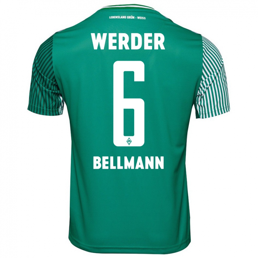 Kinderen Paul Bellmann #6 Groente Thuisshirt Thuistenue 2023/24 T-Shirt België