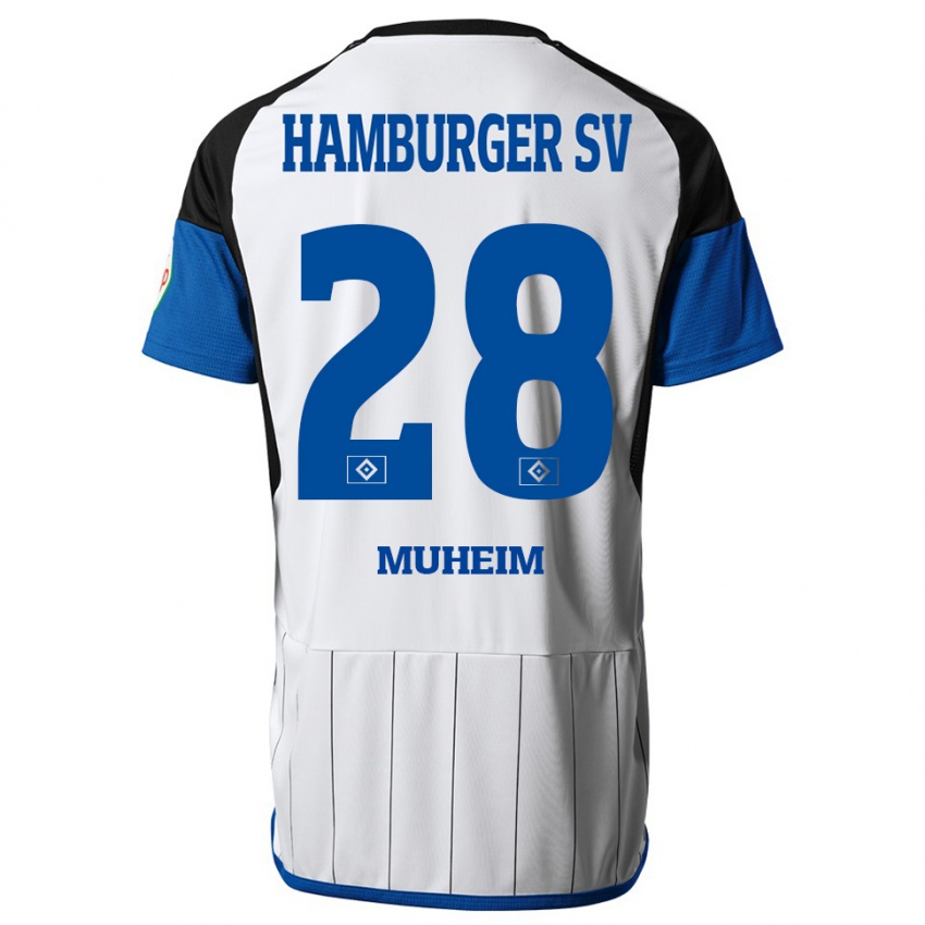 Kinderen Miro Muheim #28 Wit Thuisshirt Thuistenue 2023/24 T-Shirt België