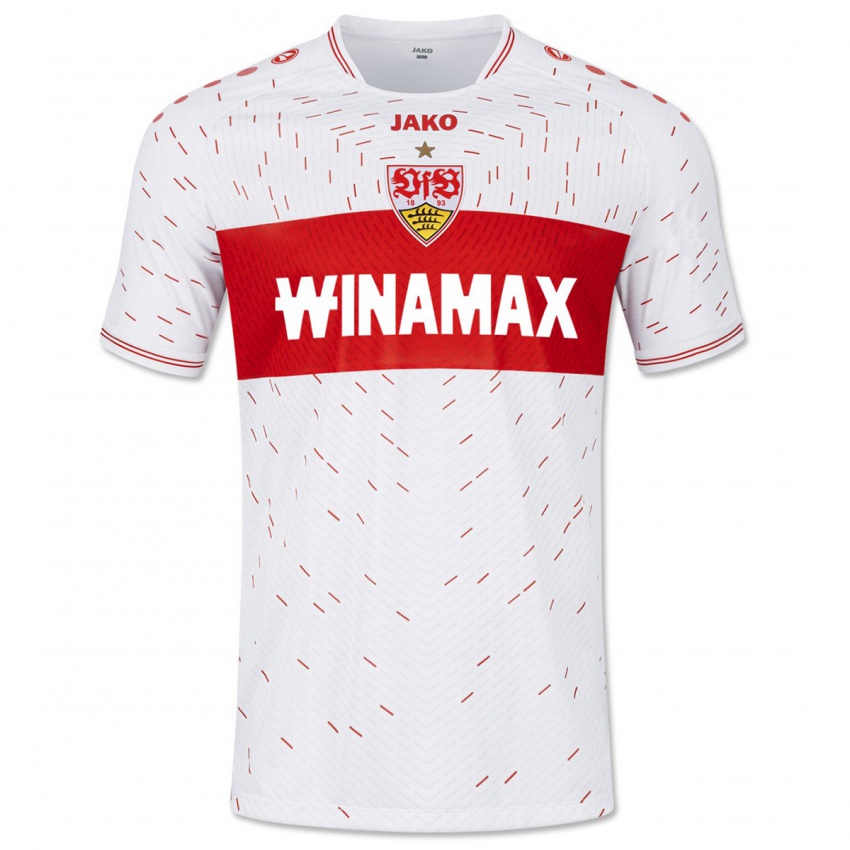 Kinderen Finn Böhmker #33 Wit Thuisshirt Thuistenue 2023/24 T-Shirt België